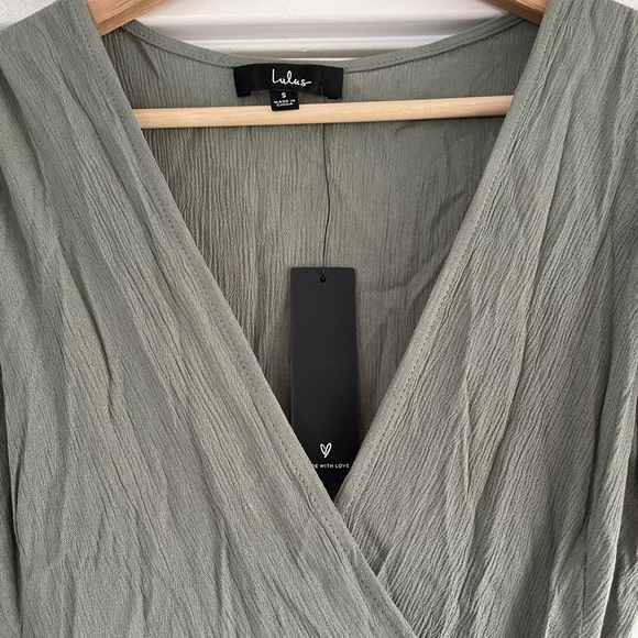 Lulus Much Obliged Olive Green Maxi Dress - S - Picture 7 of 8